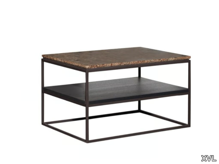 AMBRE - Low rectangular marble coffee table _ XVL