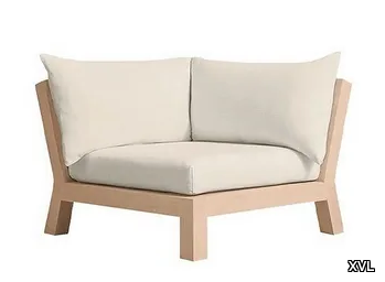 MALIBU - Corner teak garden armchair _ XVL