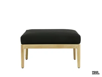 AUSTIN - Rectangular teak garden footstool _ XVL