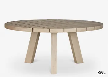 MALIBU - Round teak dining table _ XVL