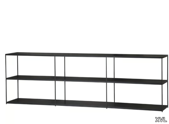 IVY - Freestanding bookcase with wooden and metal shelves _ XVL