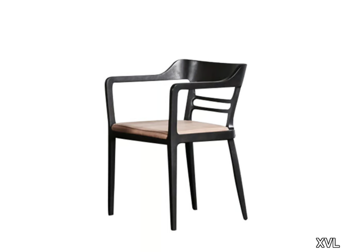 TEN - Wooden chair with armrests _ XVL
