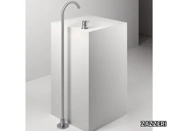 Z316 MONO - 2 hole floor standing stainless steel washbasin mixer _ ZAZZERI