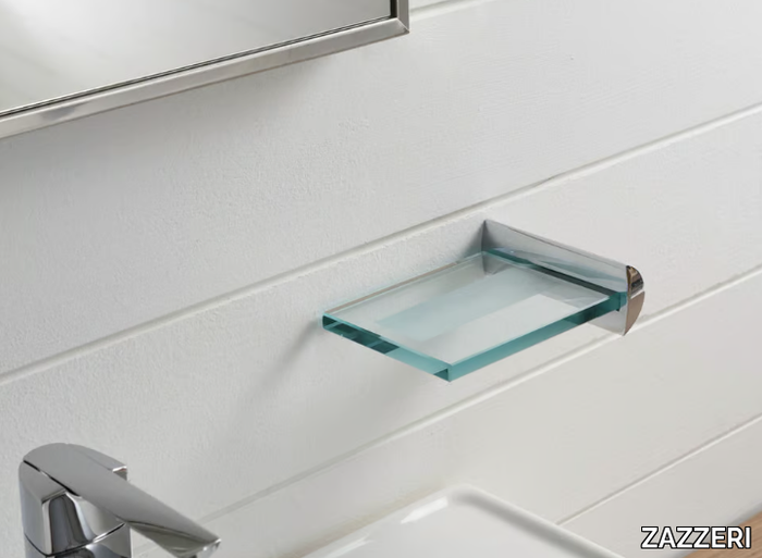 TANGO - Wall-mounted glass soap dish _ ZAZZERI