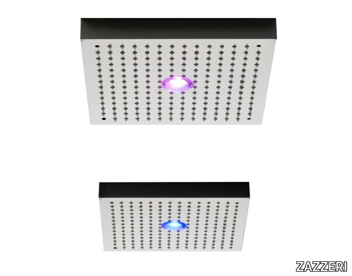 SHIRÒ - Ceiling mounted rain shower with built-in lights _ ZAZZERI