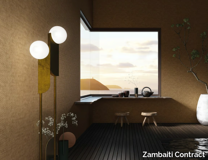 SUMMERTIME - Relief solid-color wallpaper _ Zambaiti Contract