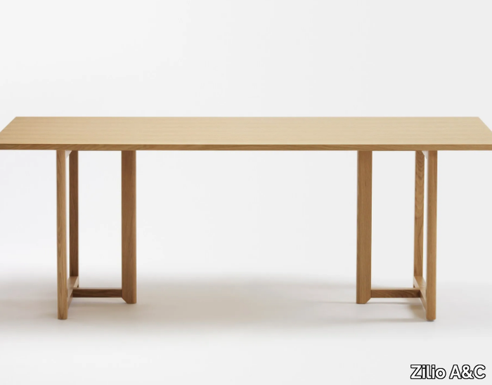 SELERI - Rectangular beech table _ Zilio A&C