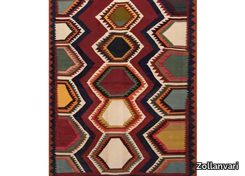 GHASHGHA’I 'MEDALLIONS' KELIM - Rectangular wool rug _ Zollanvari