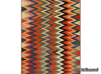 GHASHGHA’I 'ZIGZAG' KELIM - Rectangular wool rug _ Zollanvari