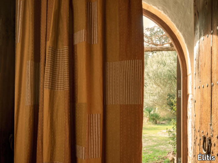 BALÉARES - COSTA - Hand embroidered fabric for curtains _ Élitis