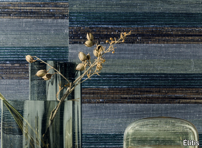S.O.L.O. - SILVER - Fireproof polyester wall tiles with metal effect _ Élitis