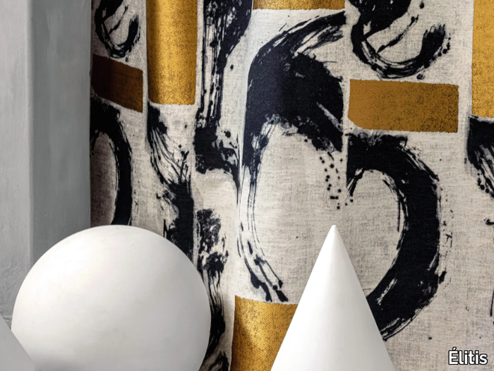 CRAFT CHIC - ALLEGORIA - Fabric with graphic pattern for curtains _ Élitis