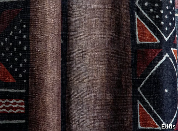 ESCALE - EXIL - Printed jute fabric _ Élitis