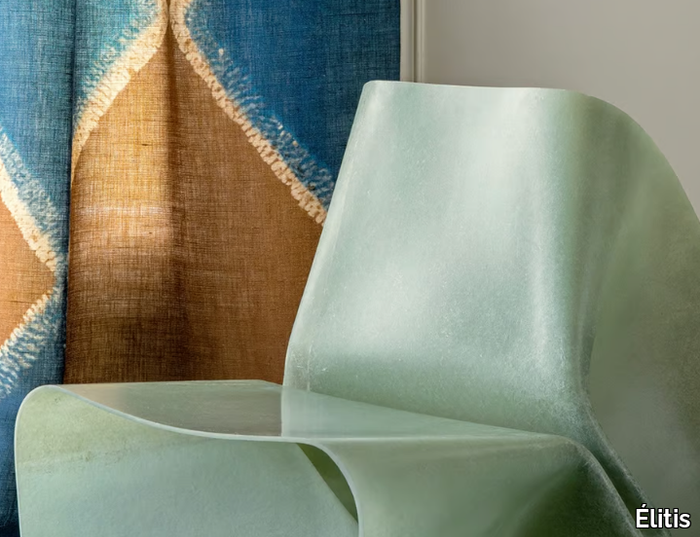 ESCALE - LÀ BAS - Printed jute fabric _ Élitis