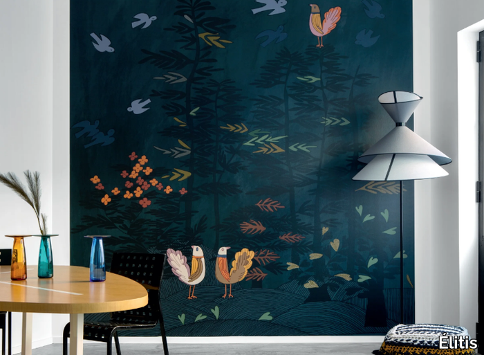 JARDIN IMAGINAIRE - Panoramic nonwoven wallpaper _ Élitis