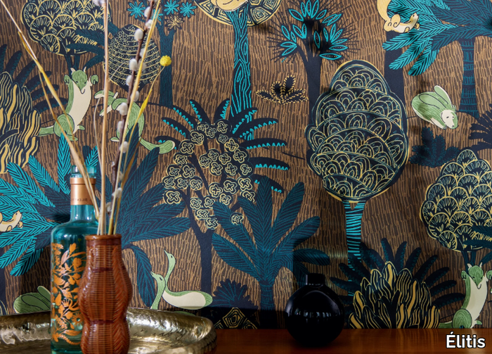 LES PETITES HISTOIRES - RENARD & CO - Nonwoven wallpaper _ Élitis