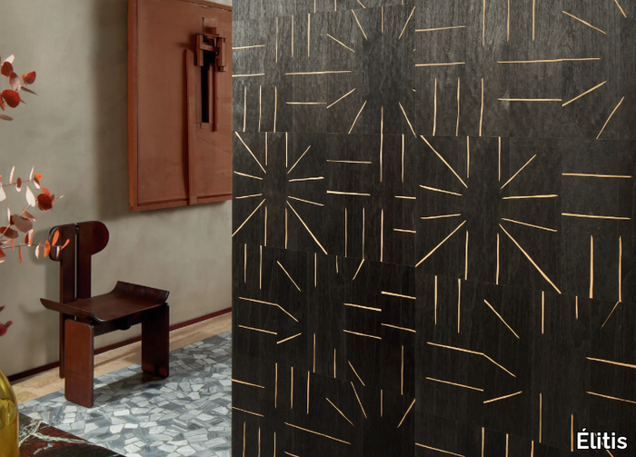 MARQUETERIES - LE ROI SOLEIL - Handmade indoor wooden wall tiles _ Élitis
