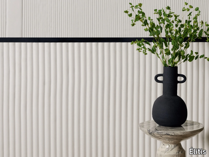 RAYURES JUMELLES - PILASTRE - Acoustic indoor synthetic fibre wall tiles _ Élitis
